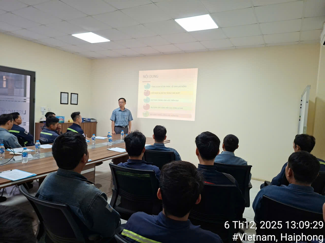 ĐÀO TẠO AN TOÀN LAO ĐỘNG TẠI LISEMCO 5